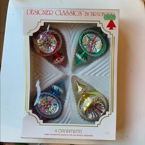 Bradford Designer Classics Glass Ornaments Set